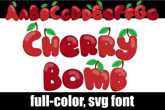 Cherry Bomb: A Burst of Sweet Energy in Typography