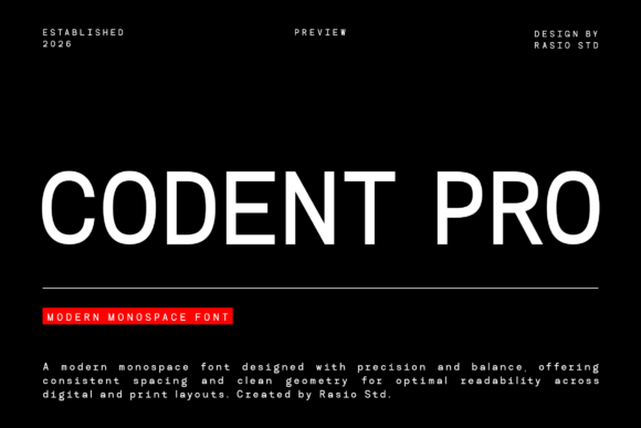 Codent Pro: The Modern Typeface for Technical Clarity
