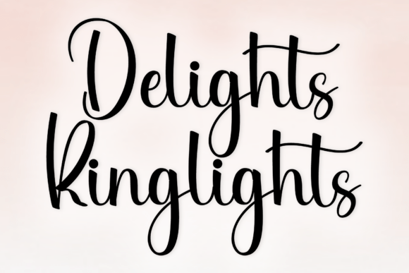 Delights Ringlights: A Timeless Handwritten Font for Modern Design