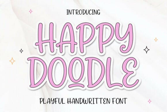Happy Doodle: A Handwritten Font for Joyful Design