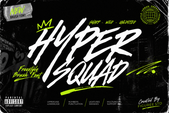 Hyper Squad: Ignite Your Visual Identity with Dynamic Typography
