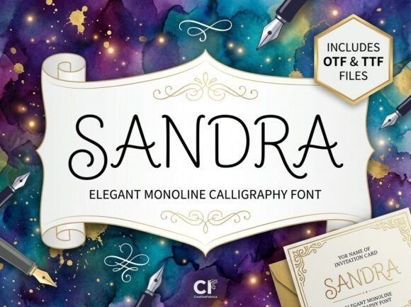 Sandra: Elevate Your Brand with Artistic Typography