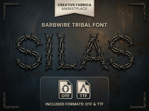 Silas: The Barbwire Font for Edgy Branding