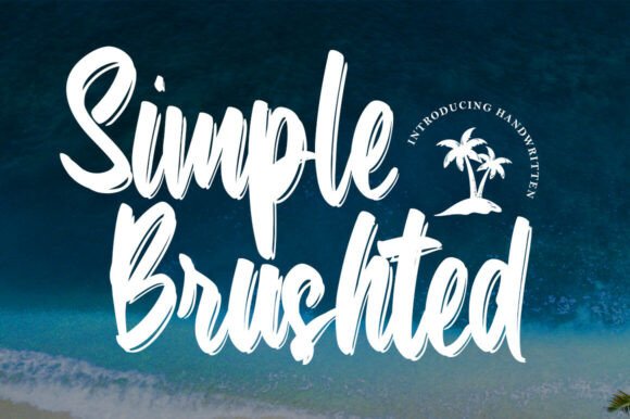 Simple Brushted: Authentic Brush Font for Bold Design