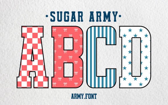 Sugar Army: Elevate Your Branding with a Distinct College Font