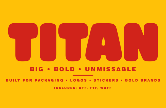 TITAN: The Bold Display Font for Unforgettable Branding