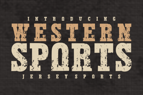 Unleash Rugged Authenticity with Western Sports Typography