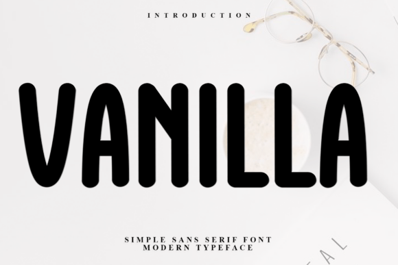 Vanilla: A Whimsical Typeface for Festive Design